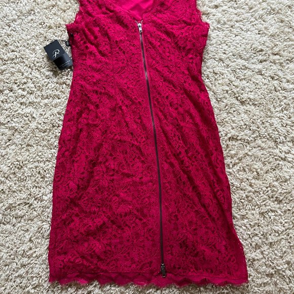 NWT pink lace dress by Adrianna Papell - Picture 2 of 2